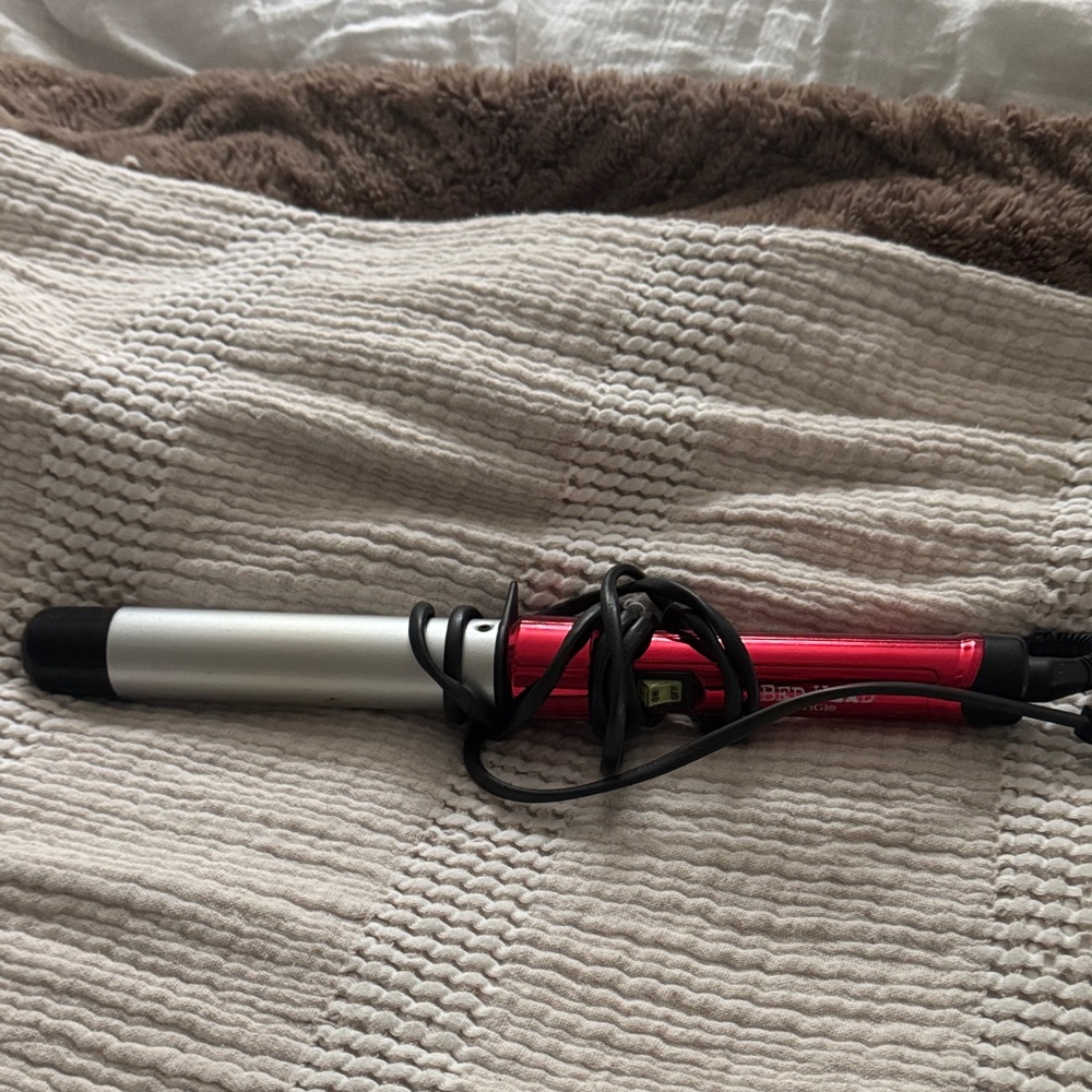 BedHead Pink and Silver Curling Iron